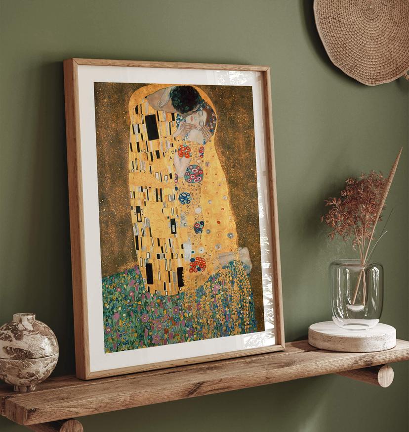 Poster Klimt - Il bacio