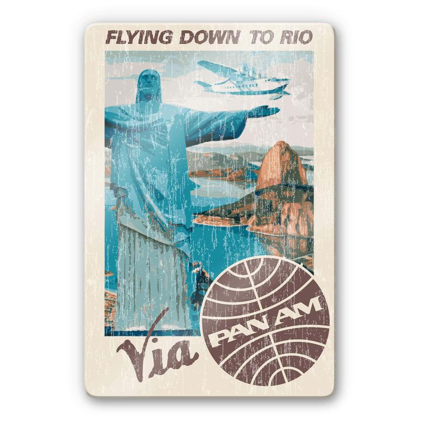 Glasschilderij PAN AM - Rio de Janeiro