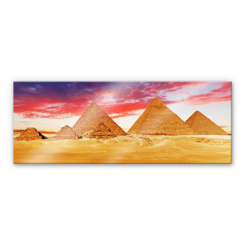 Akrylbillede Pyramiderne i Giza - Panorama