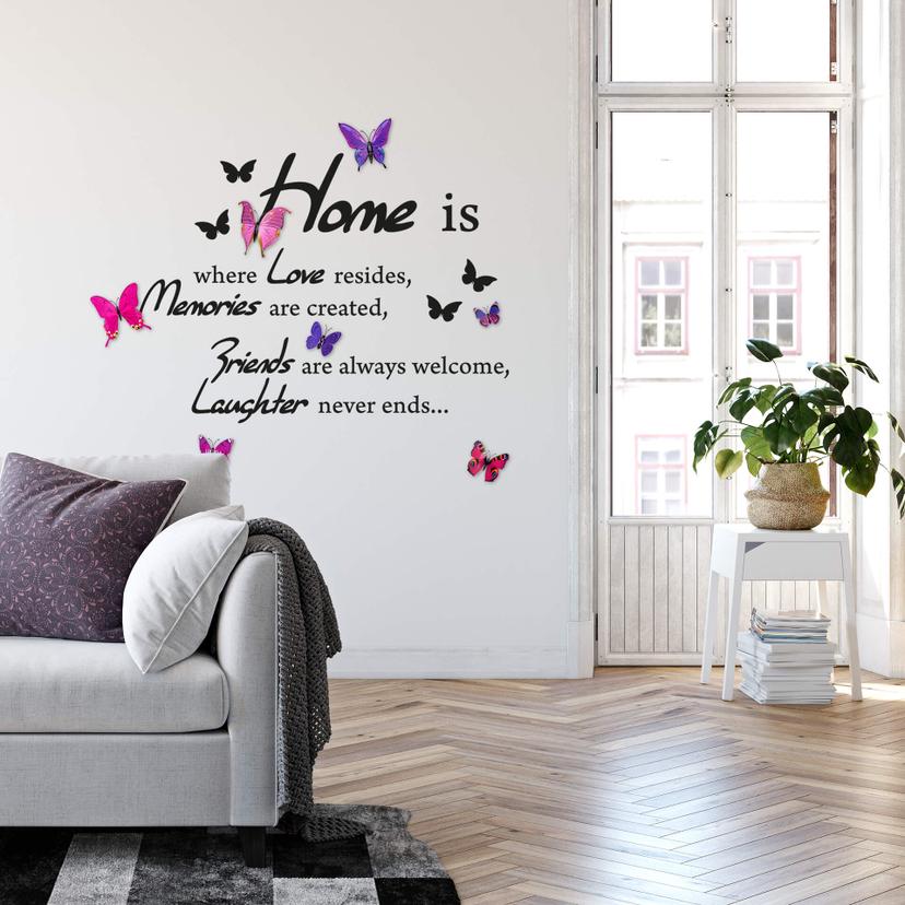 Wallsticker -  Home is where love resides