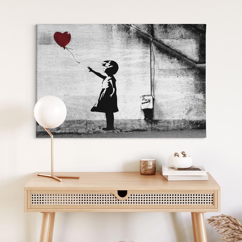 Stampe su tela Banksy - Ragazza con palloncino