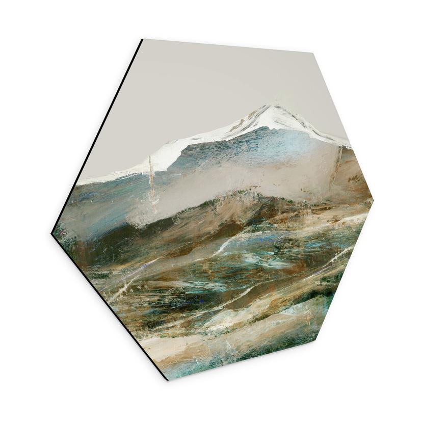 Hexagon Dibond Abstrakte bjerge - Hobday