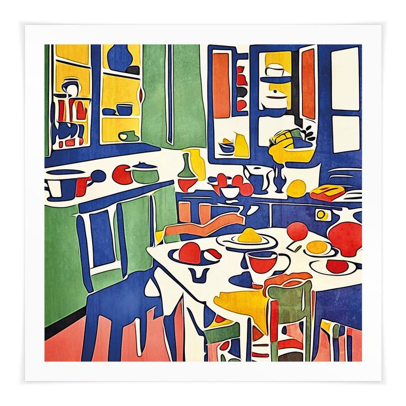 Poster I köket - Inspirerad av Matisse - Zamart