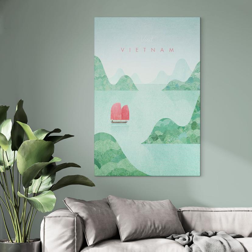 Stampe per pareti sulla baia di Halong durante i viaggi in Vietnam - Rivers - Alu-Dibond