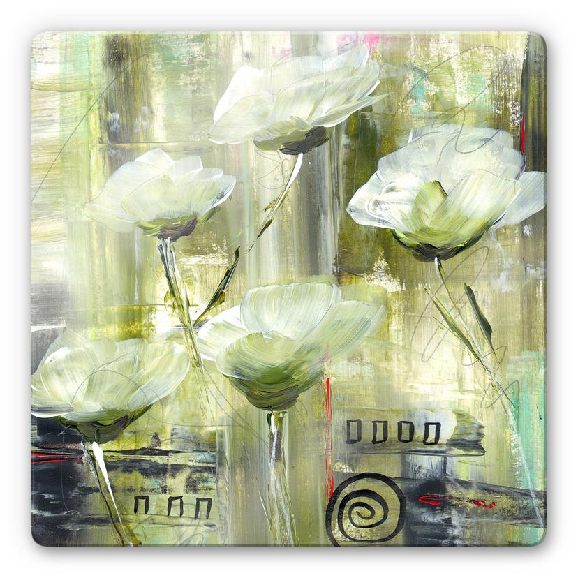 Glasschilderij Niksic - Flower Ambiance