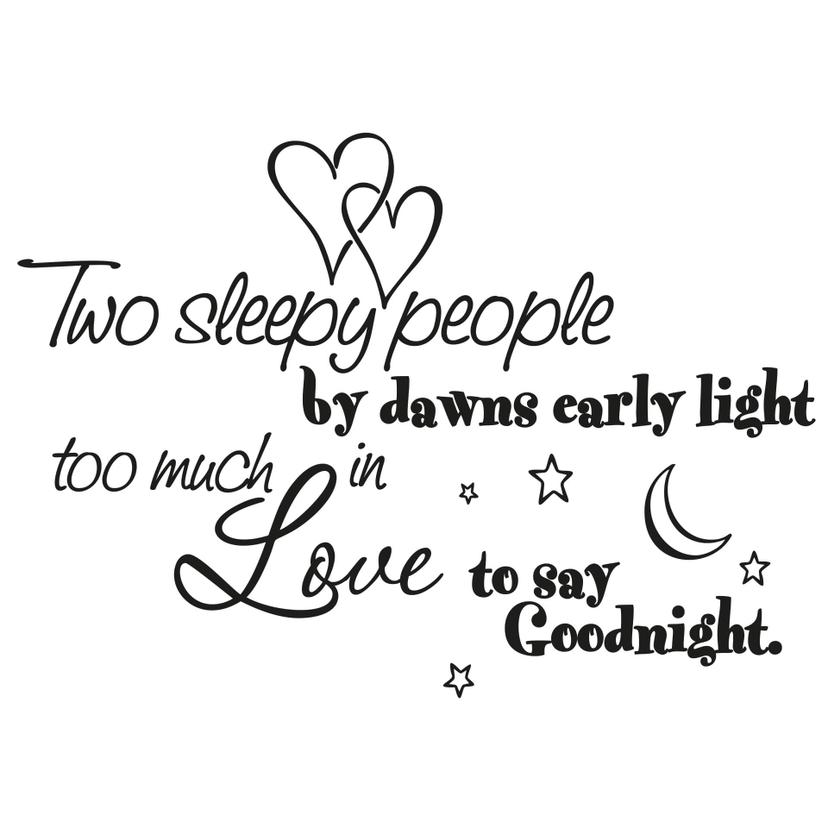Adesivo murale - Two sleepy people...