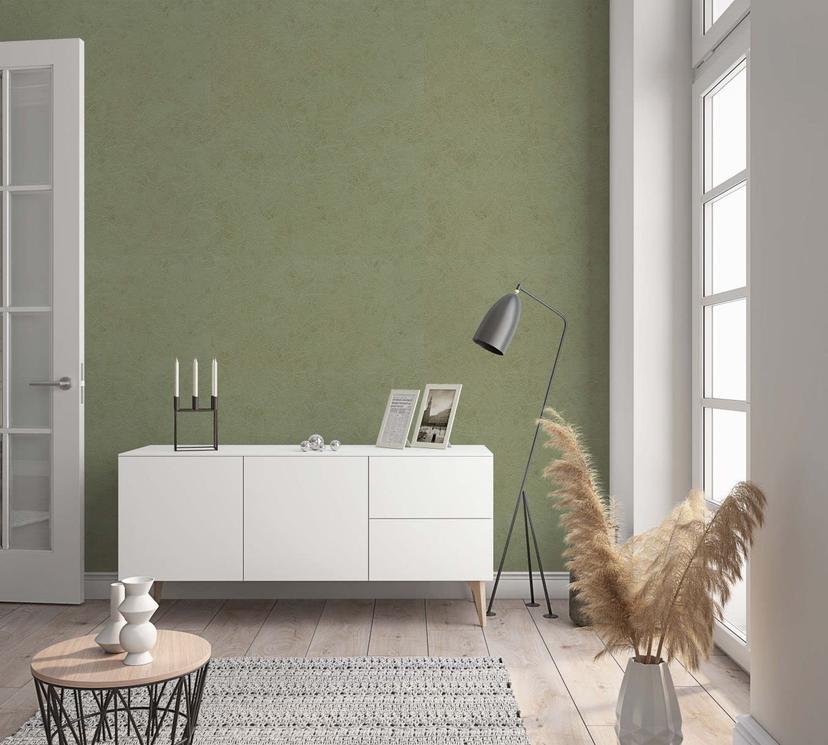 Vliestapete Floral Klassisch, Natur, Romantisch in Grün