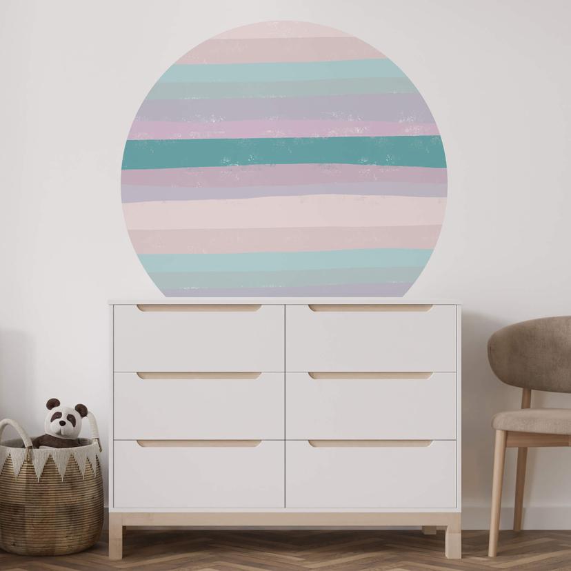Sticker Mural Uplusmestudio - Coloured Stripes
