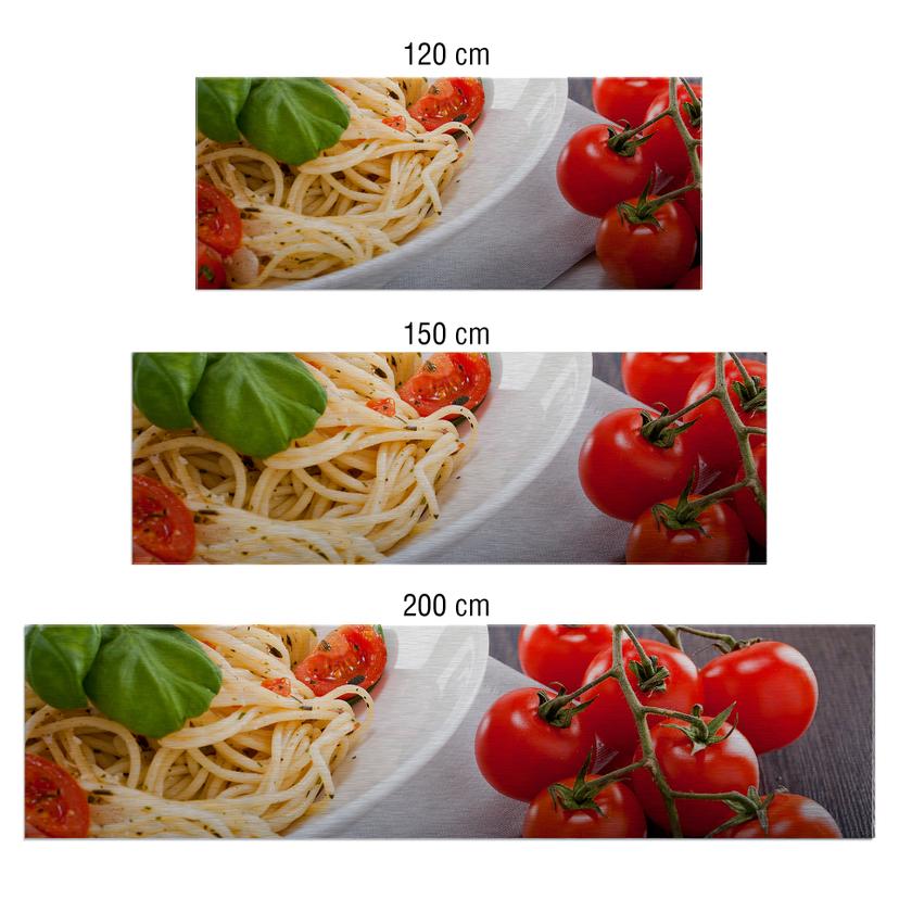 Keukenachterwand - Alu-Dibond Zilver - Pasta Italiano