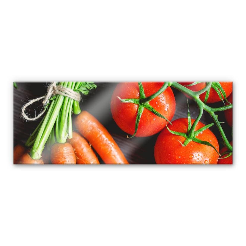 Tableau en verre acrylique - Fresh Cooking - Panorama