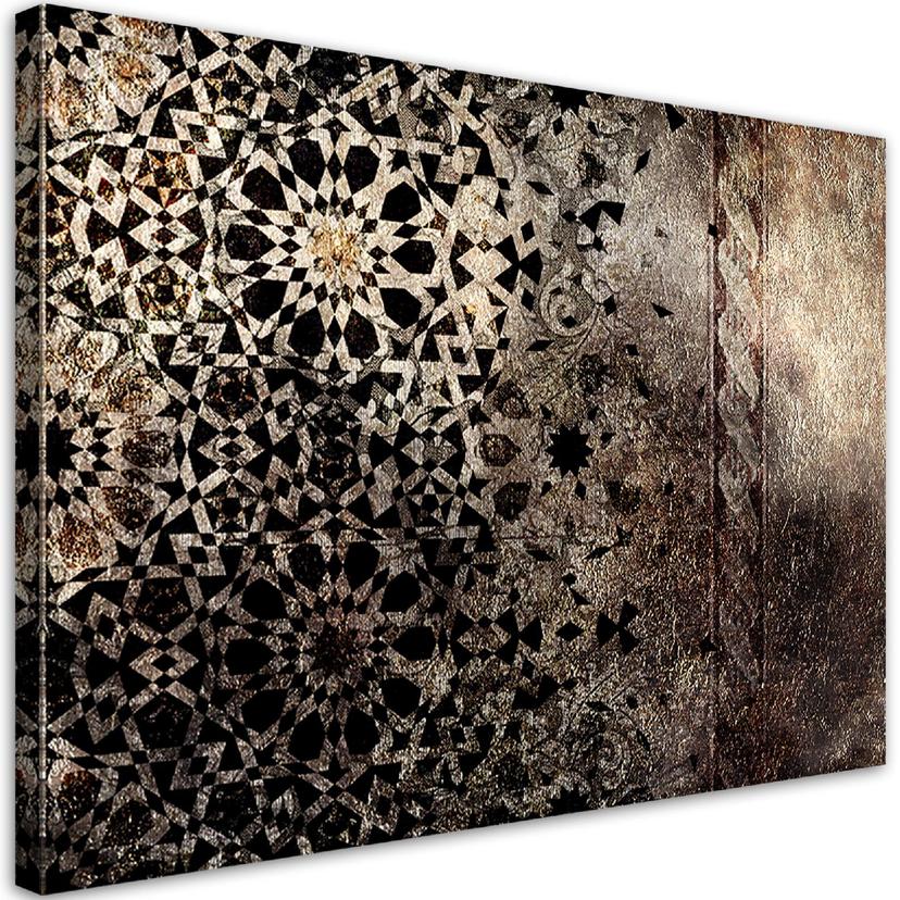 Canvasbillede, Mandala Orient Texture