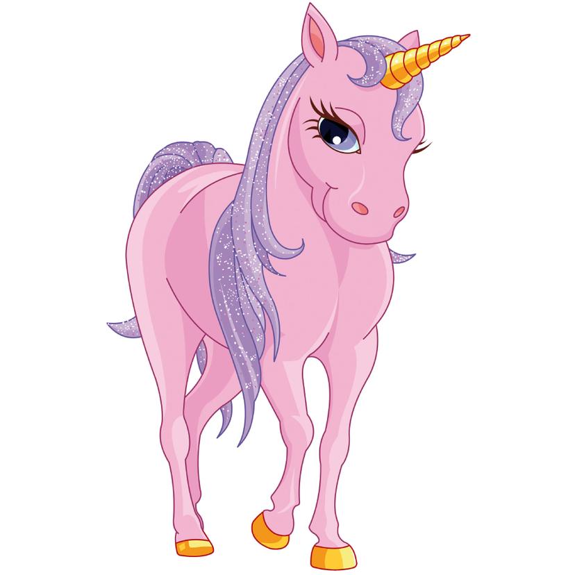 Adesivo murale - Unicorno glamour
