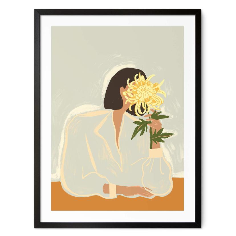Póster Arty Guava - Crisantemo en la mano