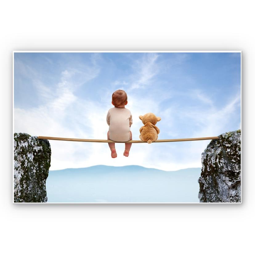 Tableau Forex - Teddy à la montagne