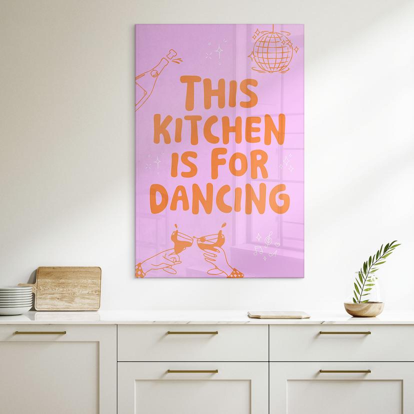 Stampa su acrilico Questa cucina è per ballare - Ohkimiko