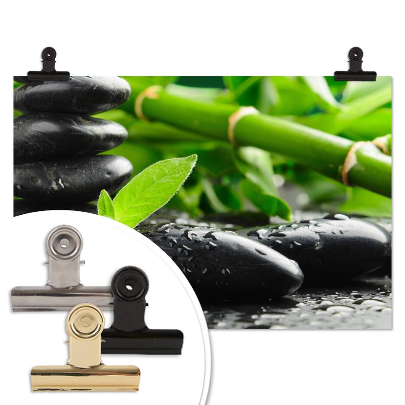 Poster - Black Zen Stones