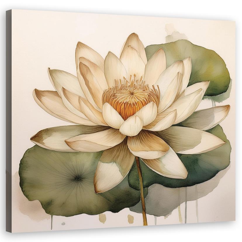Leinwandbild Blumen Blätter Botanik