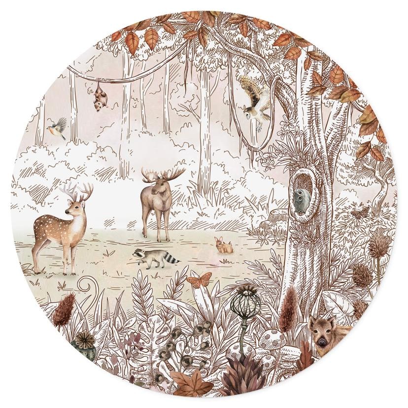 Muursticker Kikki Belle - Plezier in het Bos in de Herfst