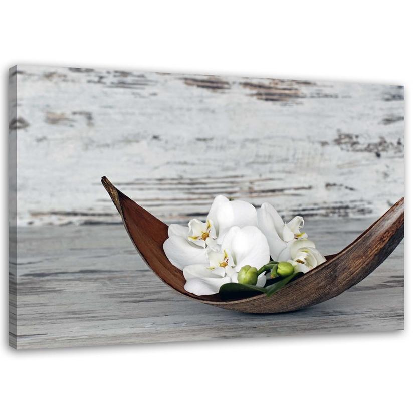 Canvasbillede, Orkidéblomster vintage