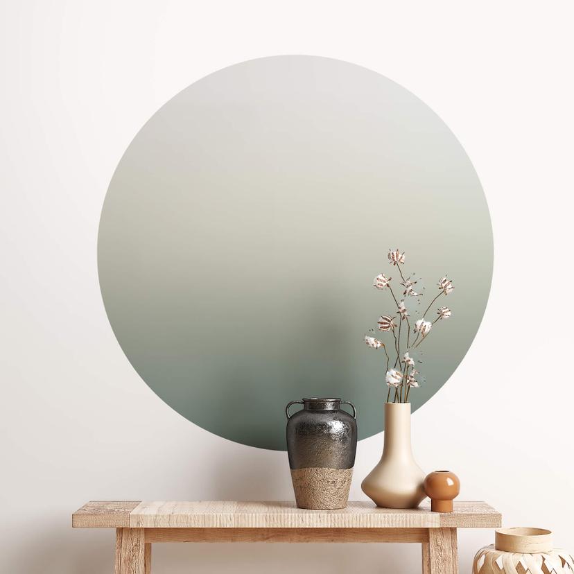 Sticker mural Ombre - Olive - Rond