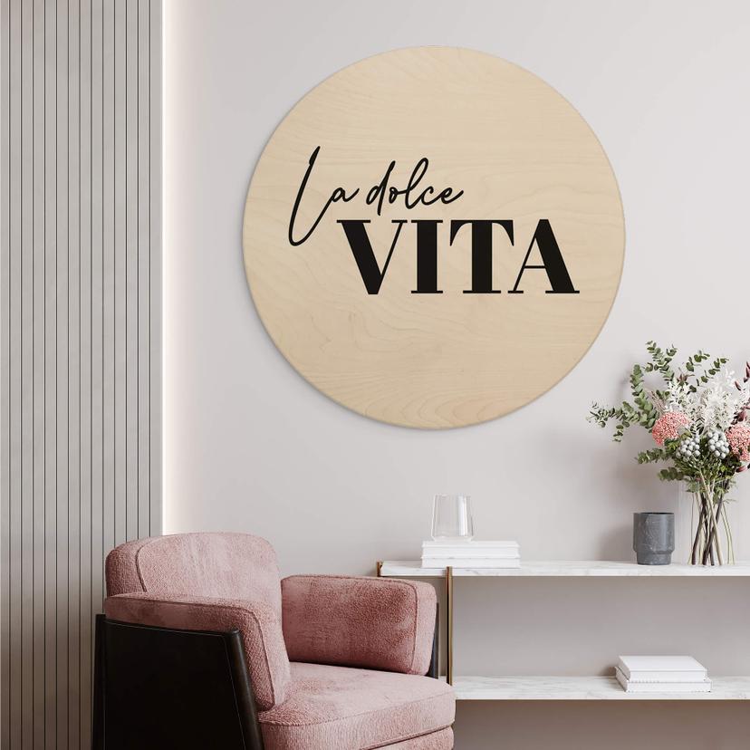 Stampa su legno La Dolce Vita