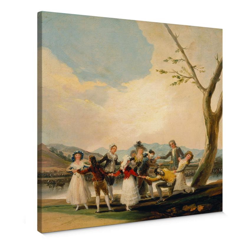 Lærredstryk de Goya - The blind man's buff - Lærredsprint
