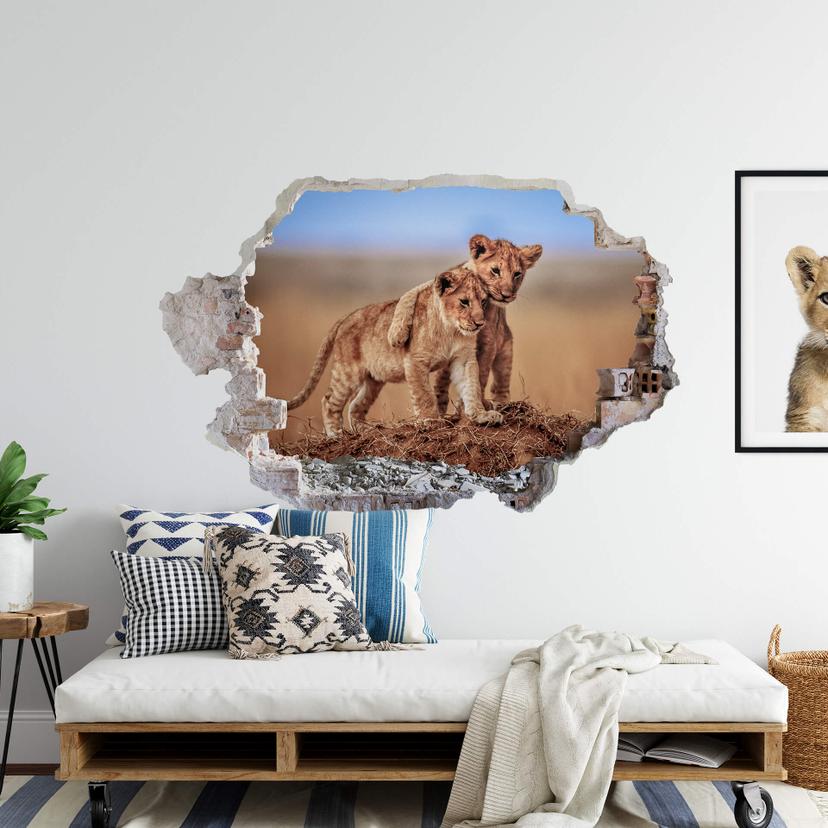 3D Wallsticker - Vask - Brødre for livet