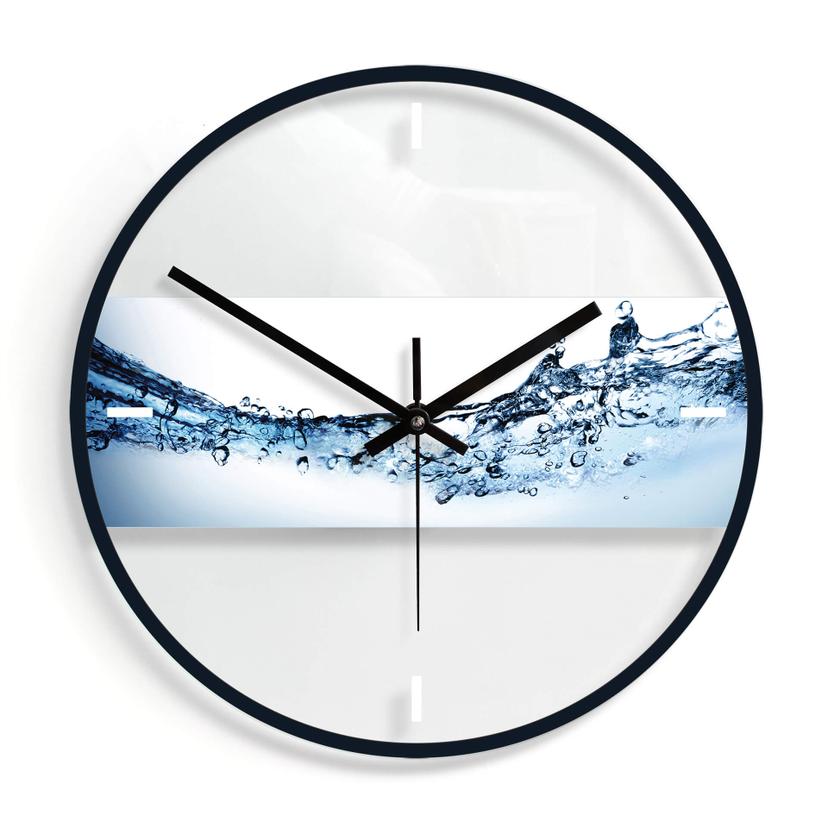 Horloge murale en verre - Water Flow
