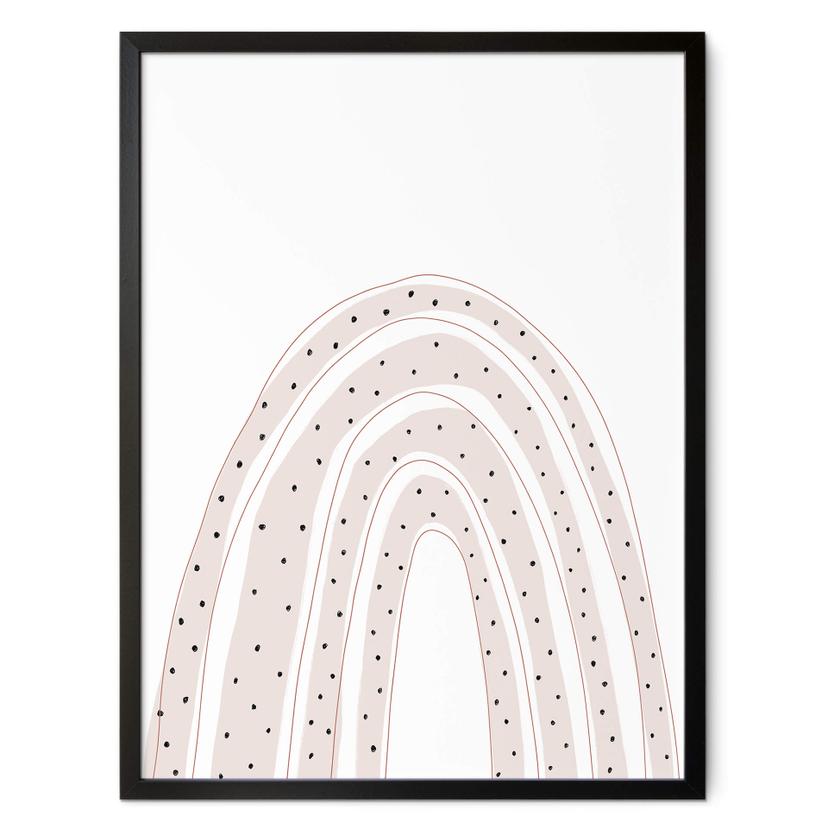 Poster uplusmestudio - Regenbogen mit Punkten