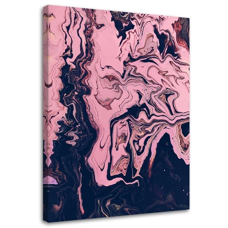 Canvasbillede, Abstrakt i pink som malet