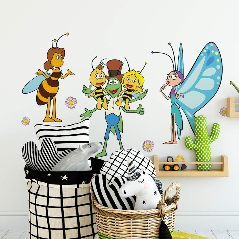 Sticker mural - Maya l'abeille et ses amis