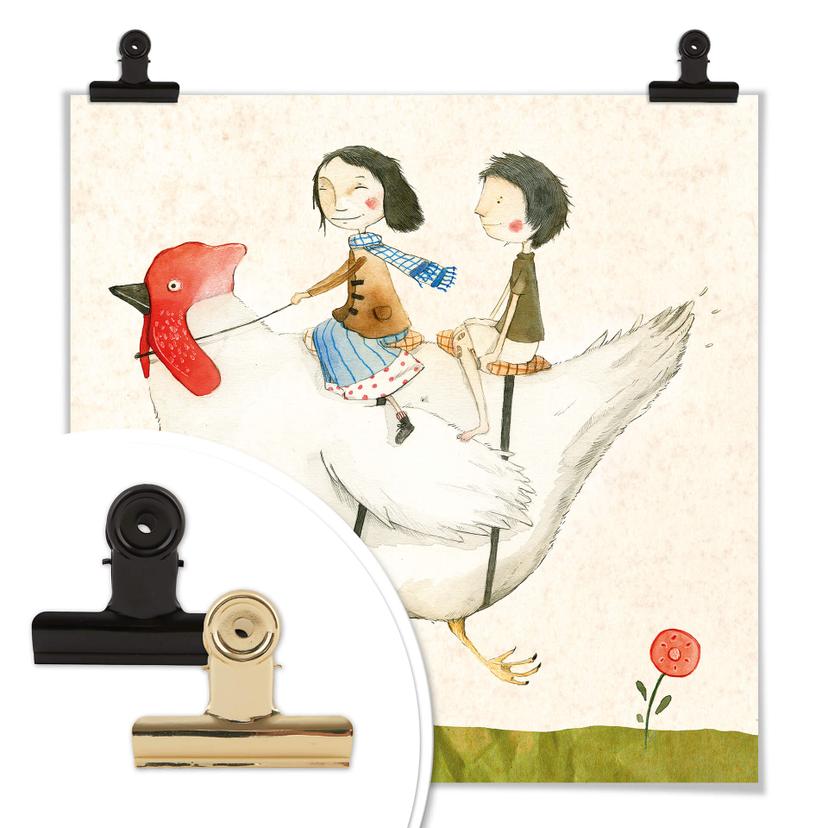 Poster Loske - Viaggio sulla gallina