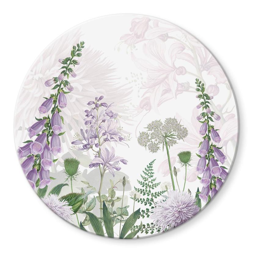 Tableau sur verre Sir Edward - Lilac Flowers