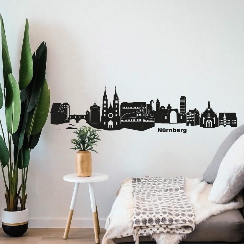 Wandtattoo Nürnberg Skyline