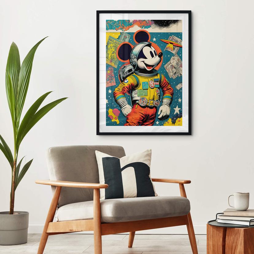 Poster Treechild - Astronaut Mickey