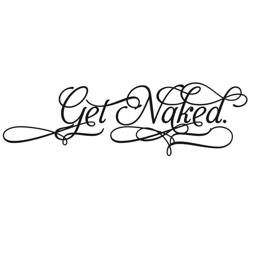 Adesivo murale - Get naked