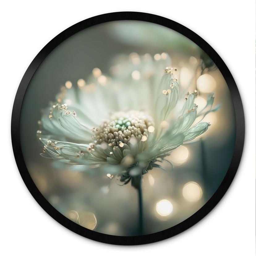 Plakat Blomsternes sarte skær - Treechild - Rund
