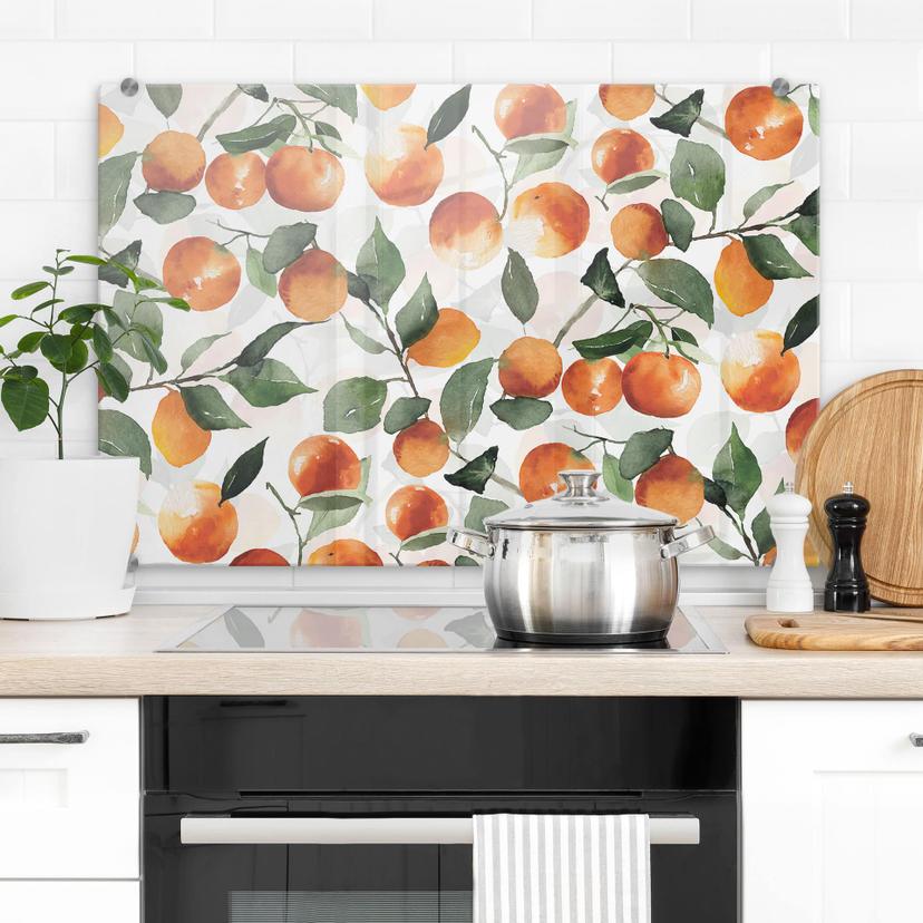 Stænkplade Frugtagtige mandariner - UN Designs