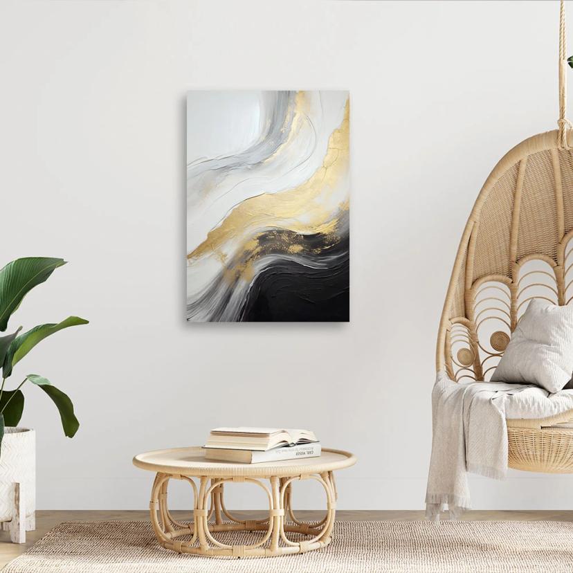 Canvasbillede, Abstrakt marmor