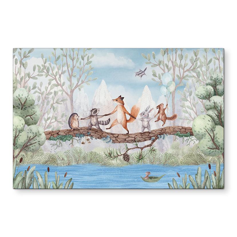 Wanddecoratie Dierenuitstapje in de Natuur - Oliver Robins - Alu-Dibond