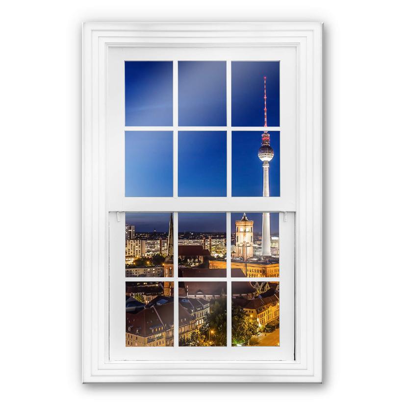 Trompe L'oeil op glas - Berlijn Panorama