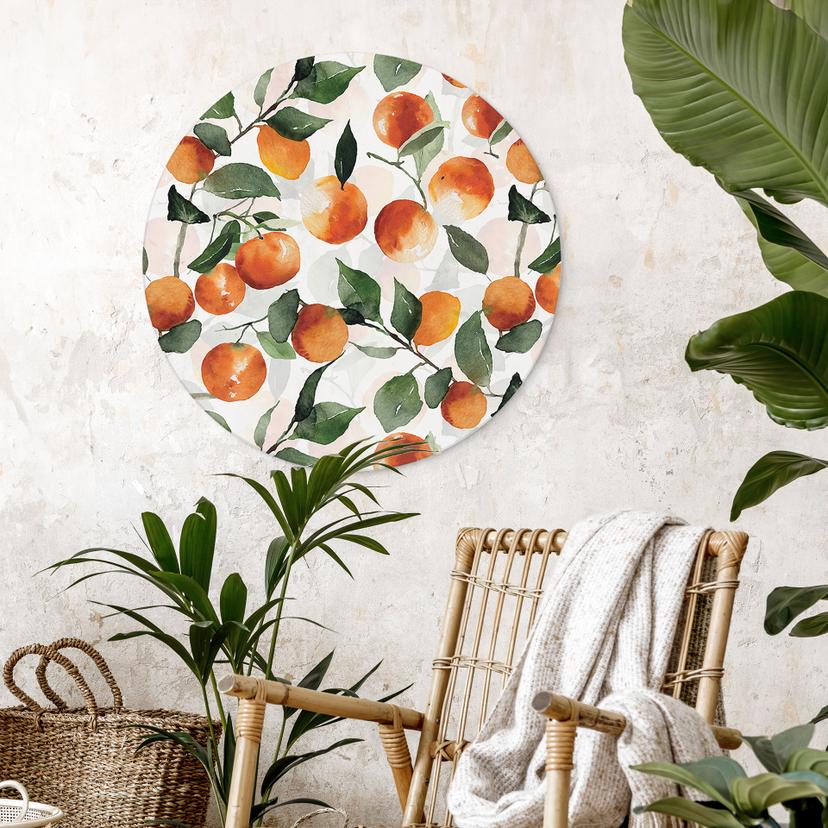Cerchio a muro Mandarini fruttati - UN Designs