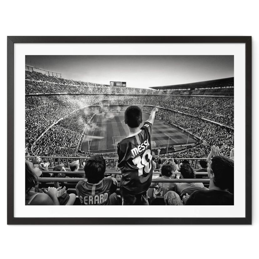 Póster Geiger - Aficionados argentinos en el estadio de fútbol