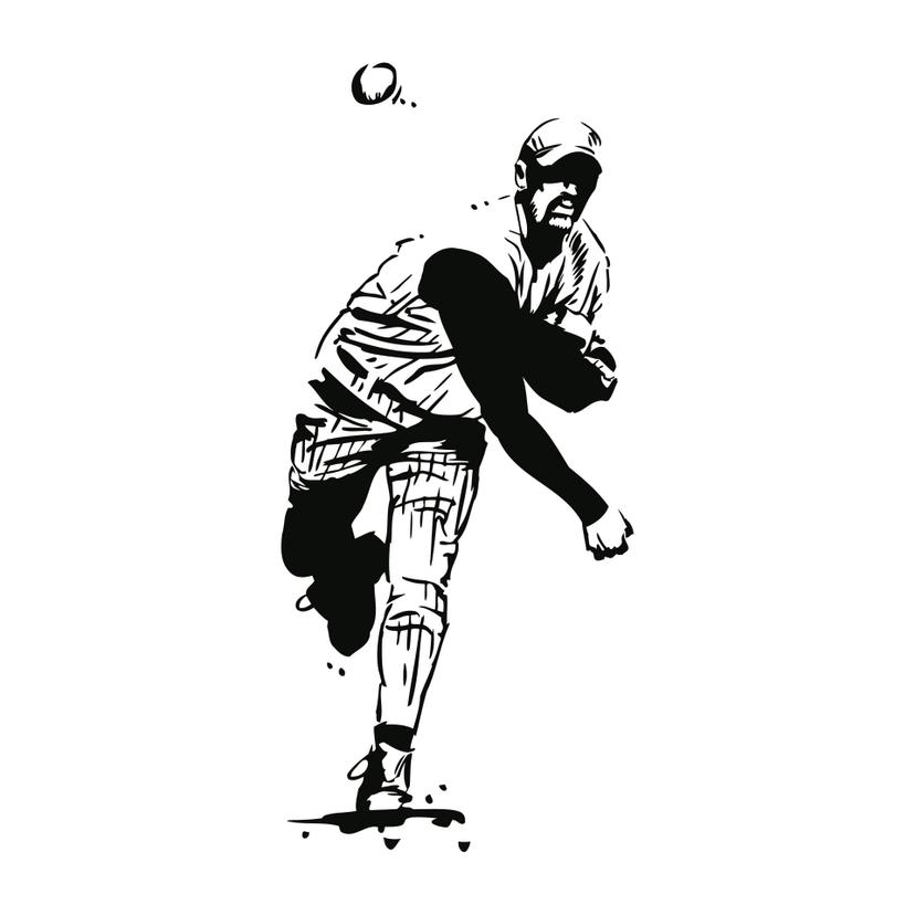 Adesivo murale - Baseball 1