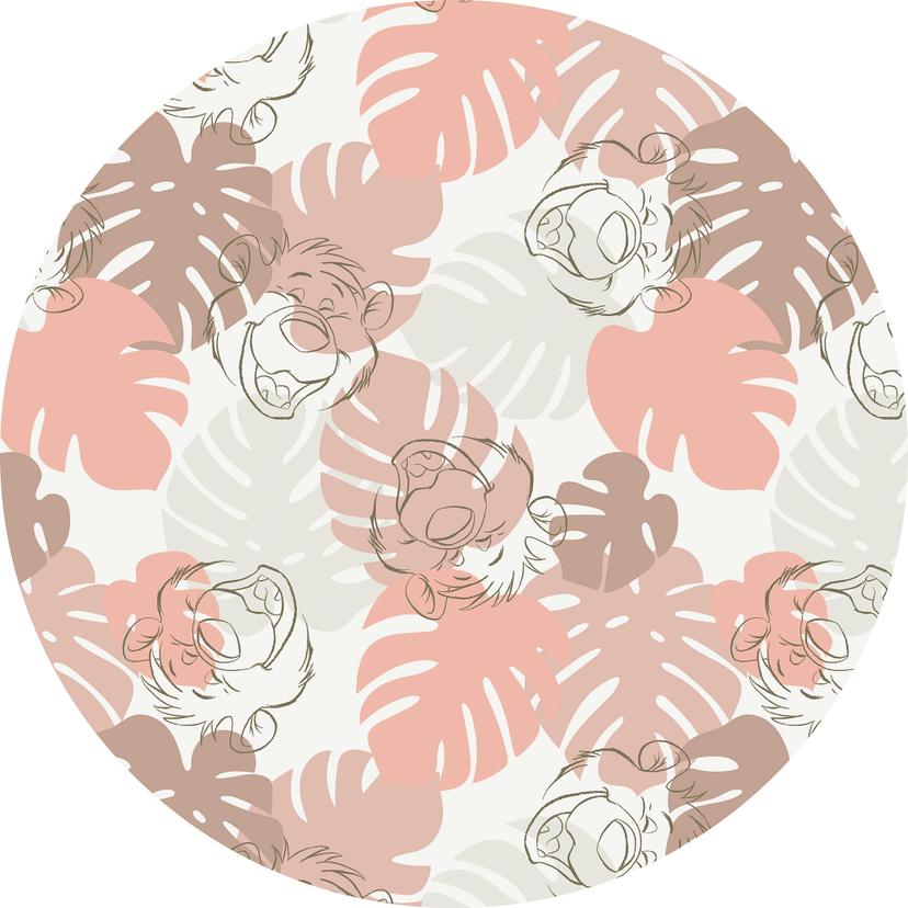 Selvklæbende non-woven tapet - Jungle Joy - 125 x 125 cm