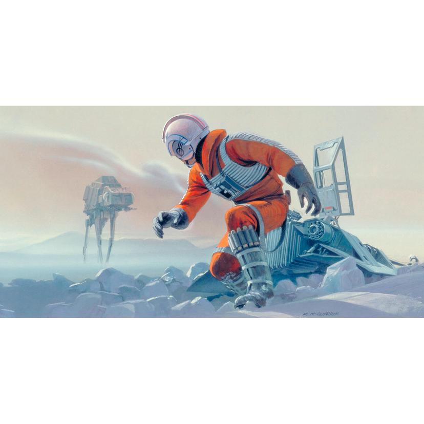 Vlies Fototapete - Star Wars Classic RMQ Hoth Battle Pilot - 500 x 250 cm