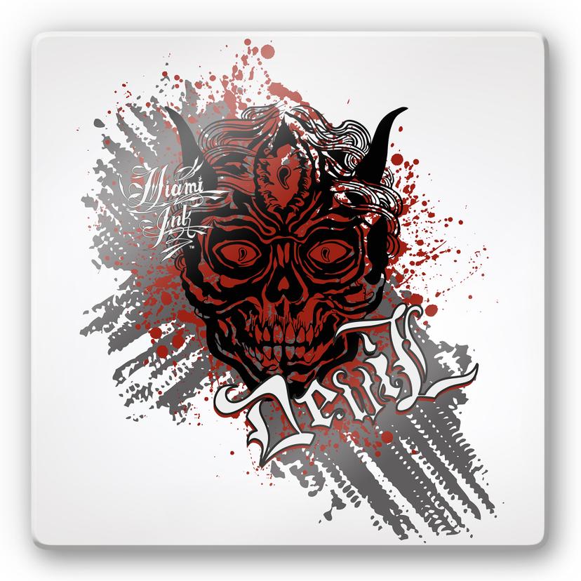 Tableau en verre - Miami Ink - Devil