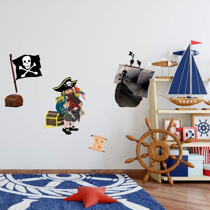 Sticker mural - Set pirates 2