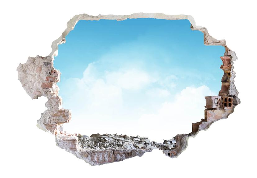 3D Muursticker Sunny Day