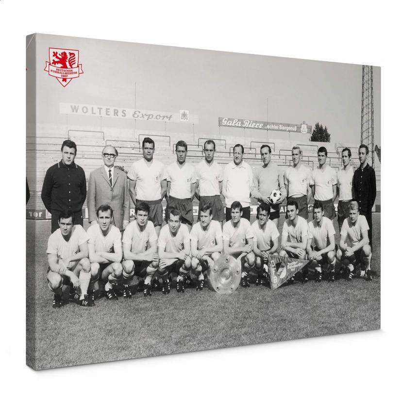 Lienzo equipo campeón Eintracht Braunschweig 1967